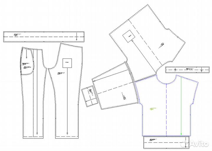 Лекала -выкройки -одежда