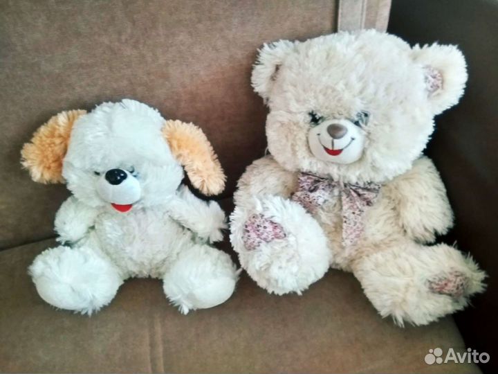 Плюшевый мишка и собачка