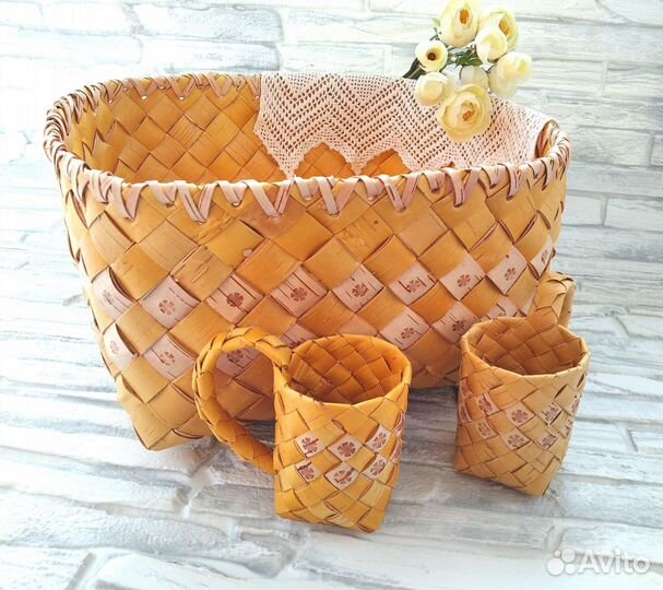 Лукошко плетеное
