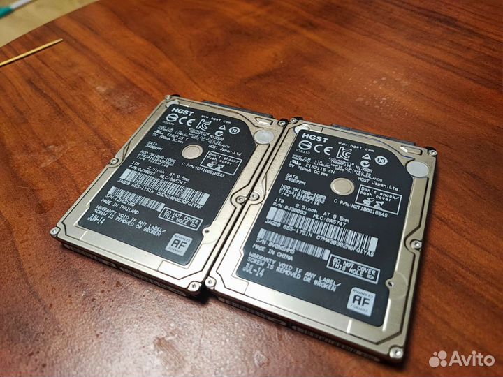 Жесткий диск 1 тб hgst для ноут или Mac
