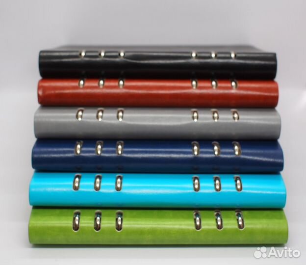 Ежедневник на кольцах, зеленый