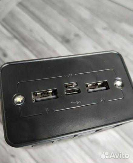 Повербанк 50000mah с фонариком и проводами