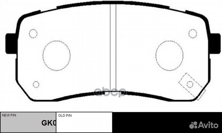 Колодки зад.hyundai IX55 (2007-2013),starex H1
