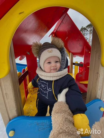 Шапка и снуд детский зима