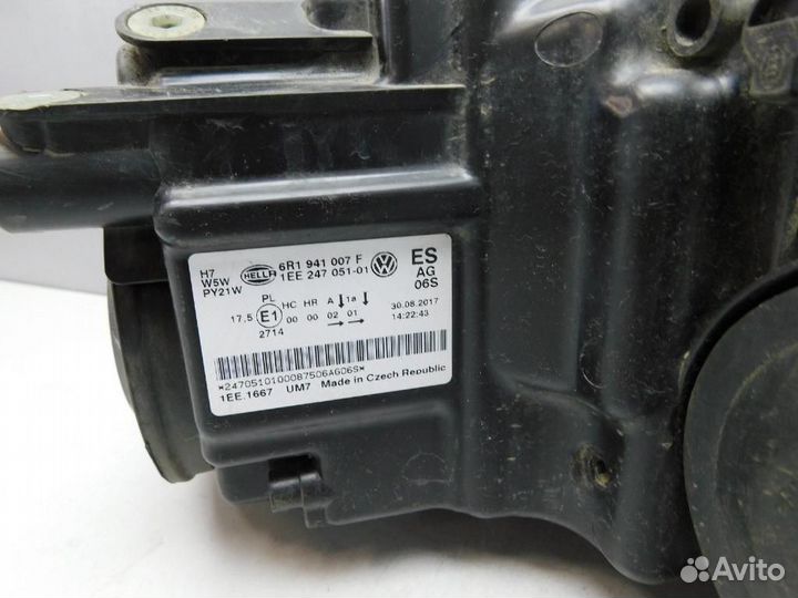 Фара левая Volkswagen Polo