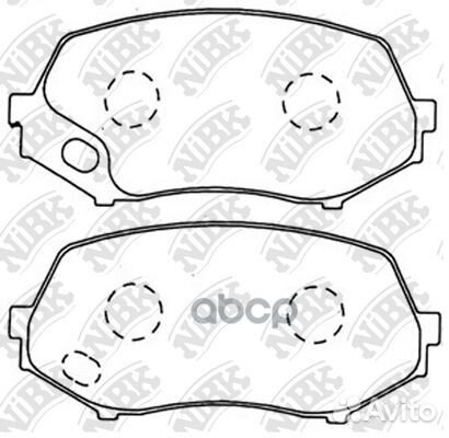 Колодки тормозные дисковые передние NiBK PN3514