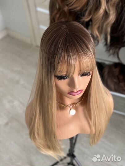 Парик пшеничный блонд 75 см