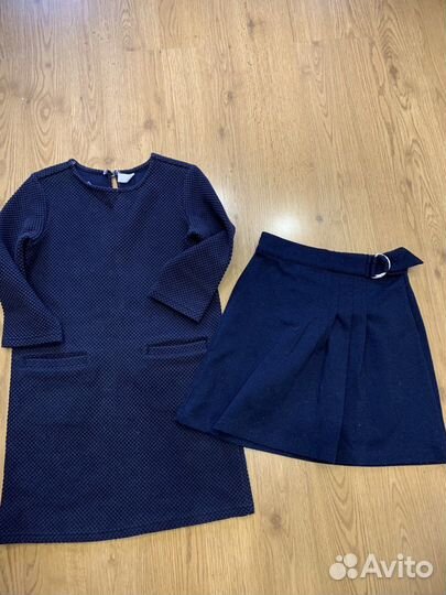 Детская одежда для девочки пакетом р. 140 и след