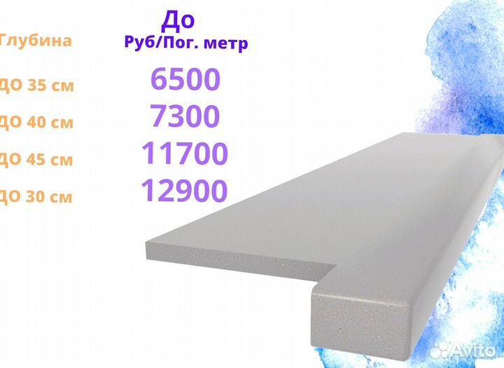 Подоконник кварцевый агломерат