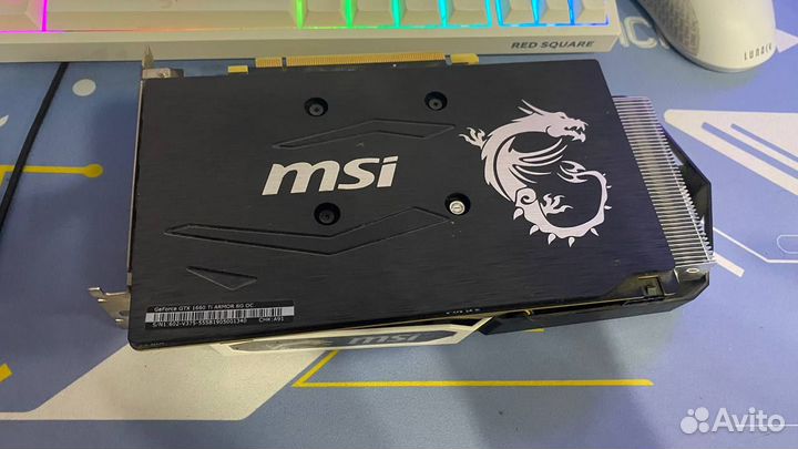 Видеокарта MSI geforce gtx 1660 ti armor oc 6g