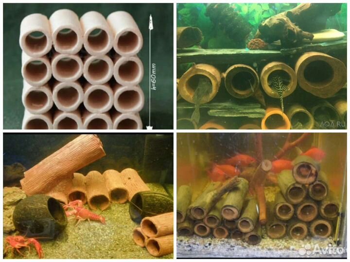 Укрытия для сомов, раков, креветок. Грунт