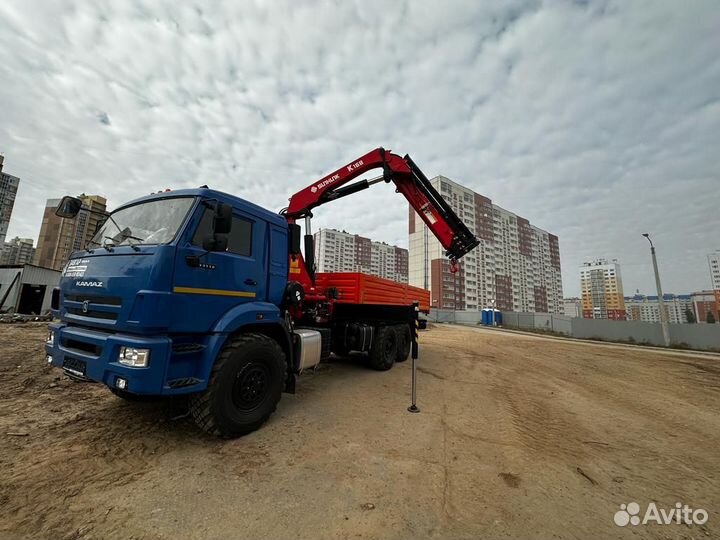 Аренда и услуги манипулятора-вездехода, стрела 12.4 м, борт 12.2 т, 6.1 м