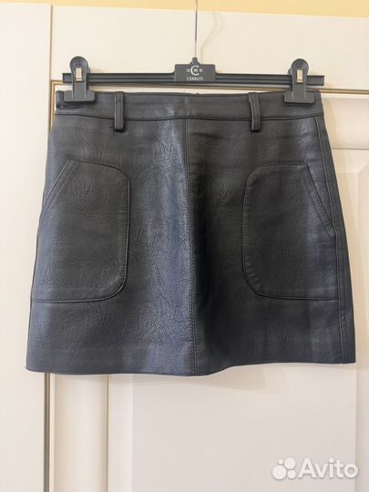 Кожаная юбка 42 размер
