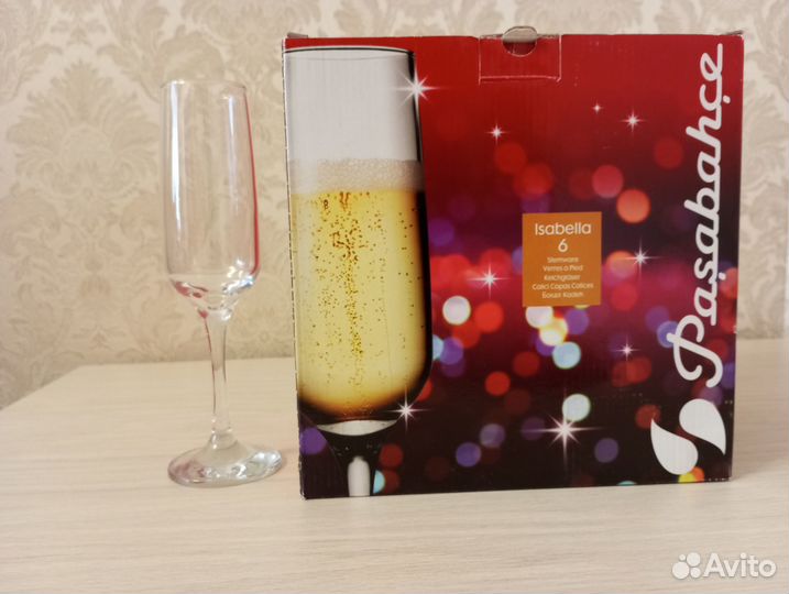 Набор бокалов Pasabahce для шампанского, 6 шт