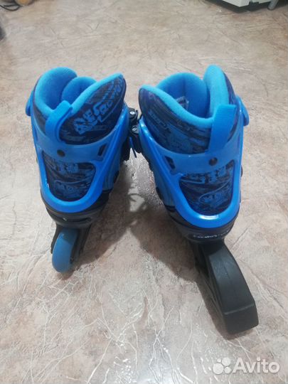 Ролики детские раздвижные Reaction б/у, р-р 32-35