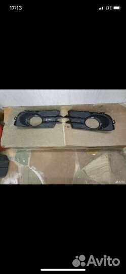 Решетка туманок хром Tiguan 1 рестайлинг