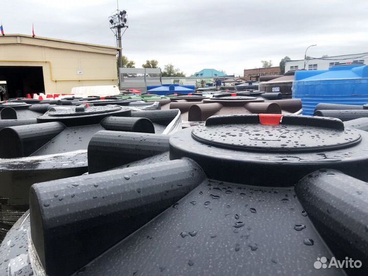 Емкость для воды пластиковая хаки 3000 литров