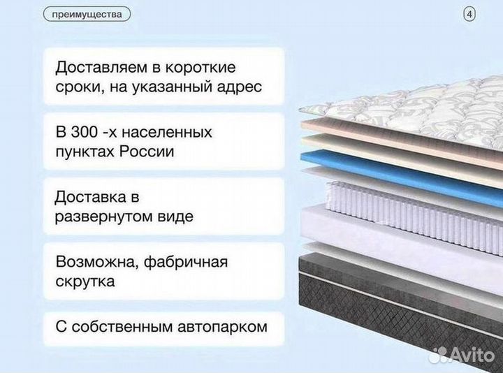 Матрас 160х200 на прямую от производителя