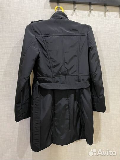 Пальто тренч черное 42 размер