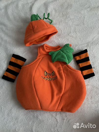 Детский костюм тыква на Хэллоуин