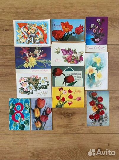 Открытки СССР. 8 Марта, 1Мая,Октябрь,и др