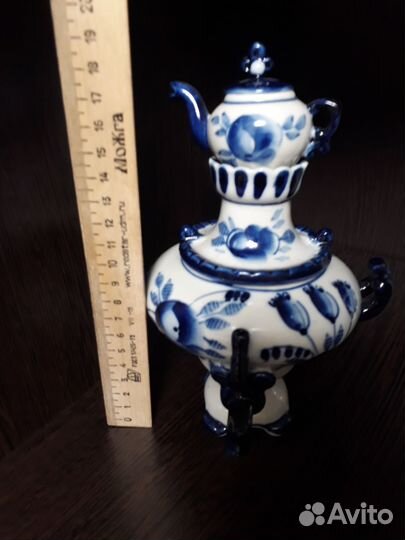 Самовар декоративный Гжель
