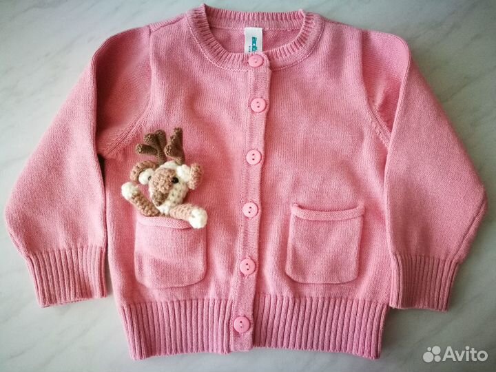 Жакет(кардиган) (кофточка) для девочки, новая 74р