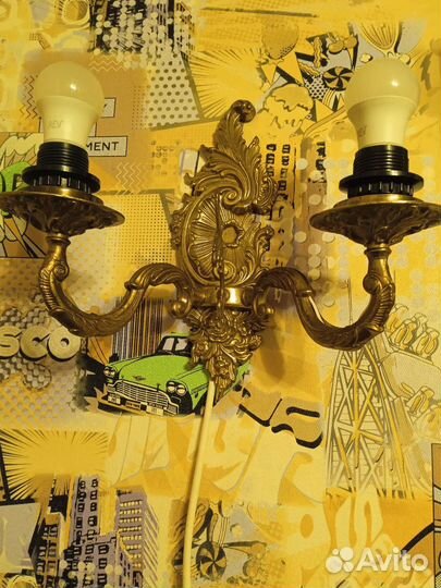 Бронзовая бра СССР