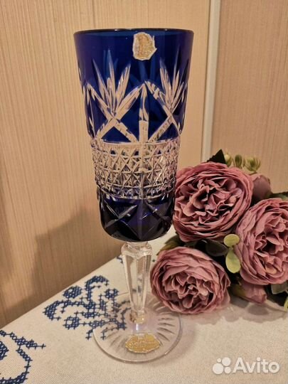 Фужеры немецкий цветной хрусталь
