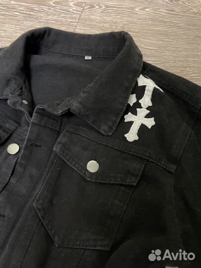 Джинсовка Chrome Hearts y2k