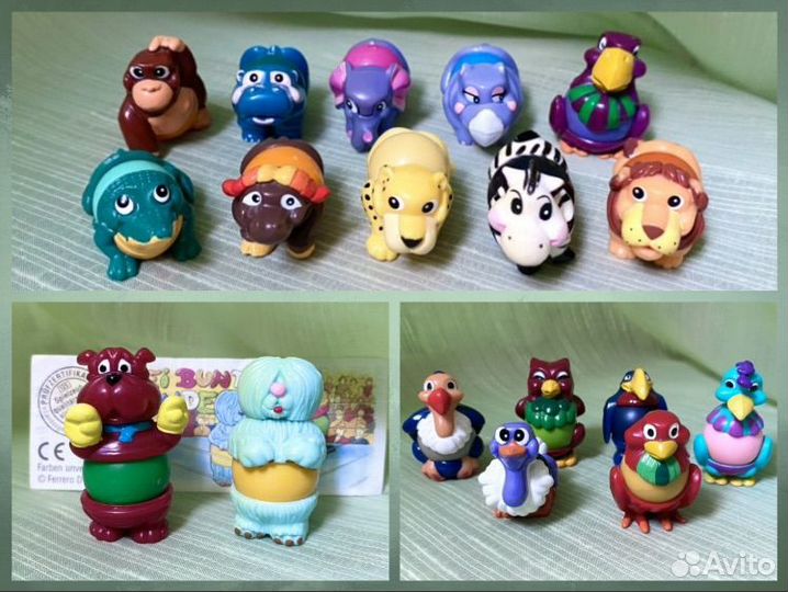 Шарнирные животные, птицы киндер-сюрприз