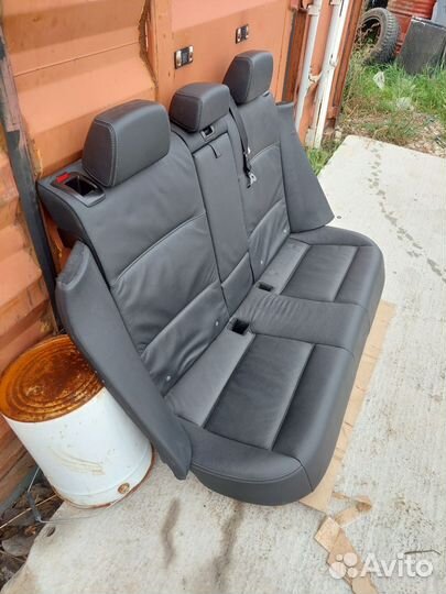 Бмв f25 заднее сидение в сборе, черная кожа