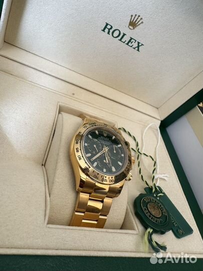 Часы Rolex Daytona Green Dial Yellow Gold