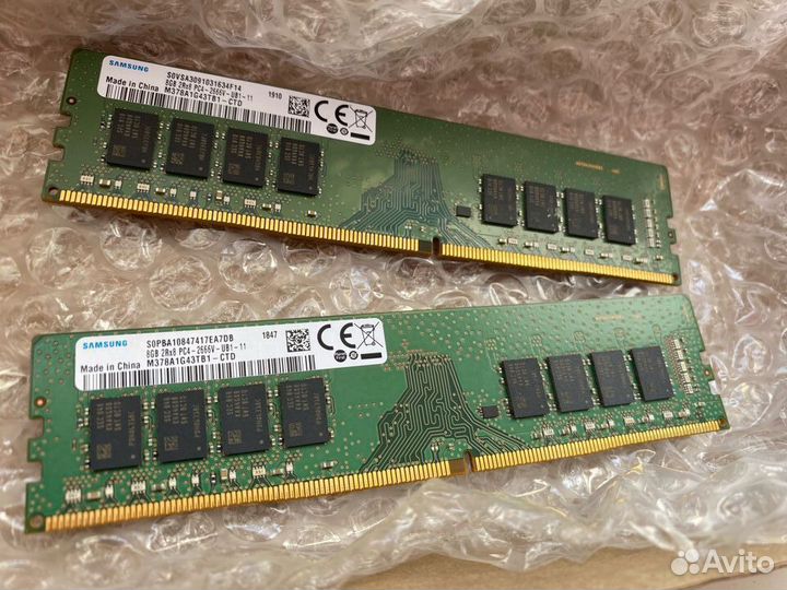 Оперативная память samsung DDR4 2x8 16gb 2666mhz