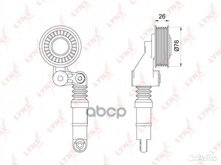 Натяжитель поликлинового ремня FP-2167;07614526