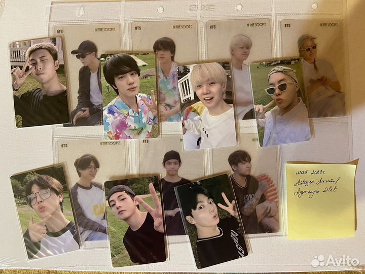 Официальные карточки bts