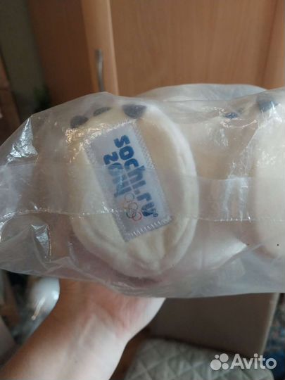 Плюшевый медведь белый (39-40см)сочи 2014