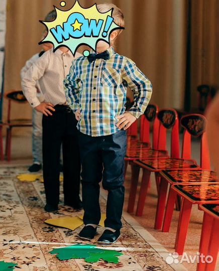 Рубашка с длинным рукавом р. 104