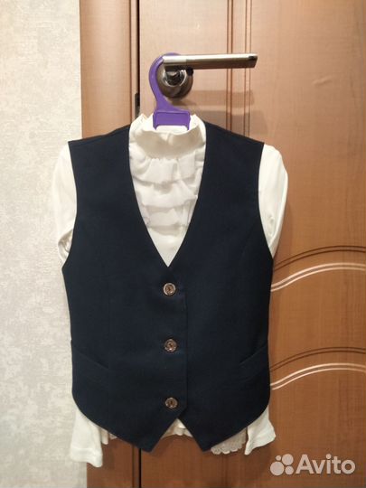 Жилет школьный для девочки 122 Аврора