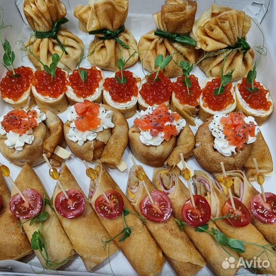 Фуршет Закуски в боксах для вашего праздника