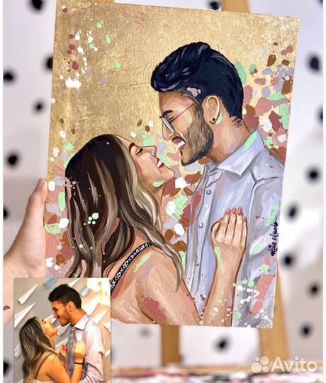 Портрет на холсте по фото в Саскылахе