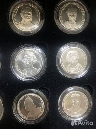 Коллекция медалей правители россии(серебро925)