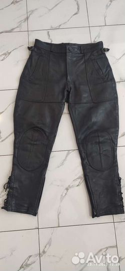 Брюки кожаные