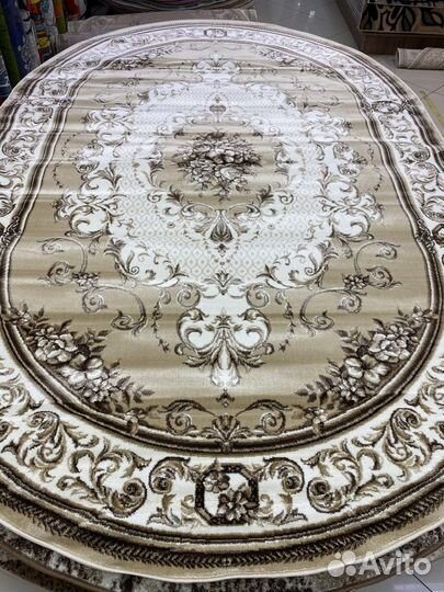 Ковер большой 200х300 классический бежевый