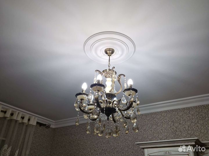 Люстра хрустальная кованная