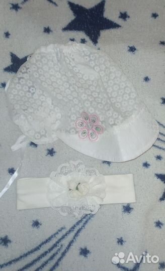 Косынка + повязка для девочки