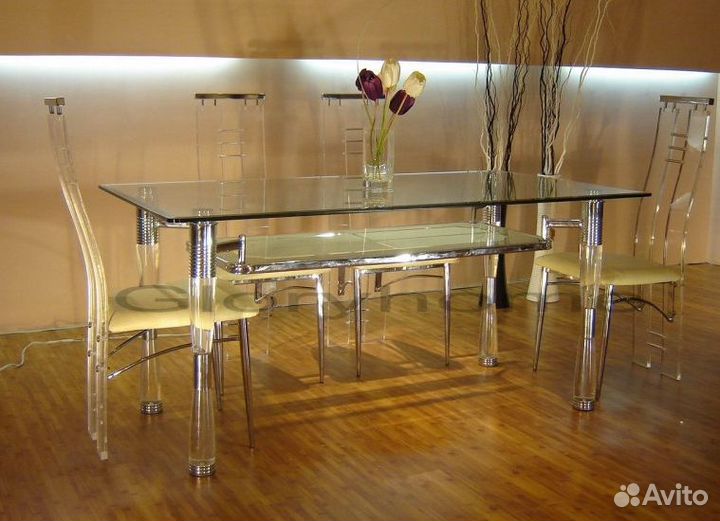 Черное стекло на стол