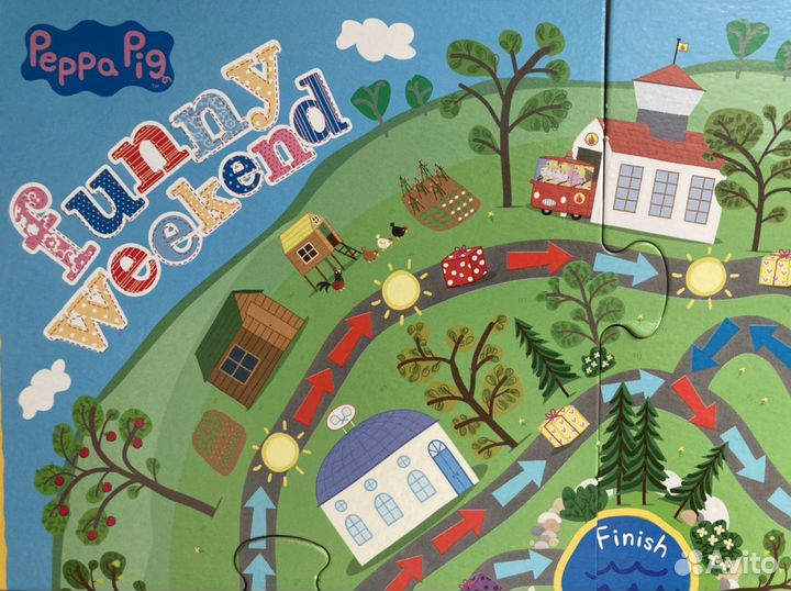 Настольная игра Свинка Пеппа+ пазл 20 элементов