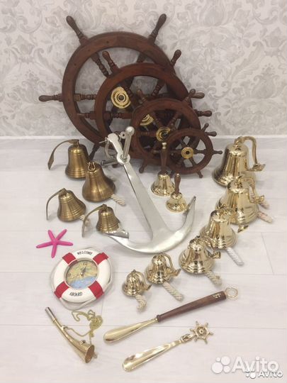 Якорь Штурвал Рында Фонарь в Ваш Морской интерьер