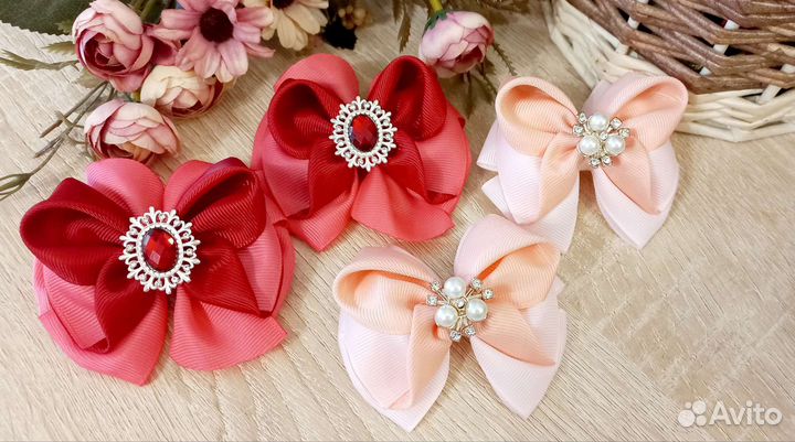 Банты,Ободки,Заколки и Повязки ручной работы